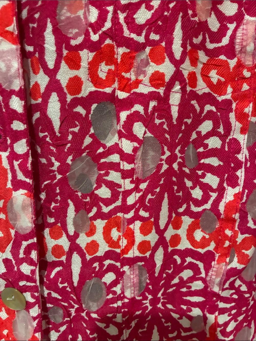 Ruby Rd. Pink & Red Floral Button-Front Jacket - Picture 2 of 4